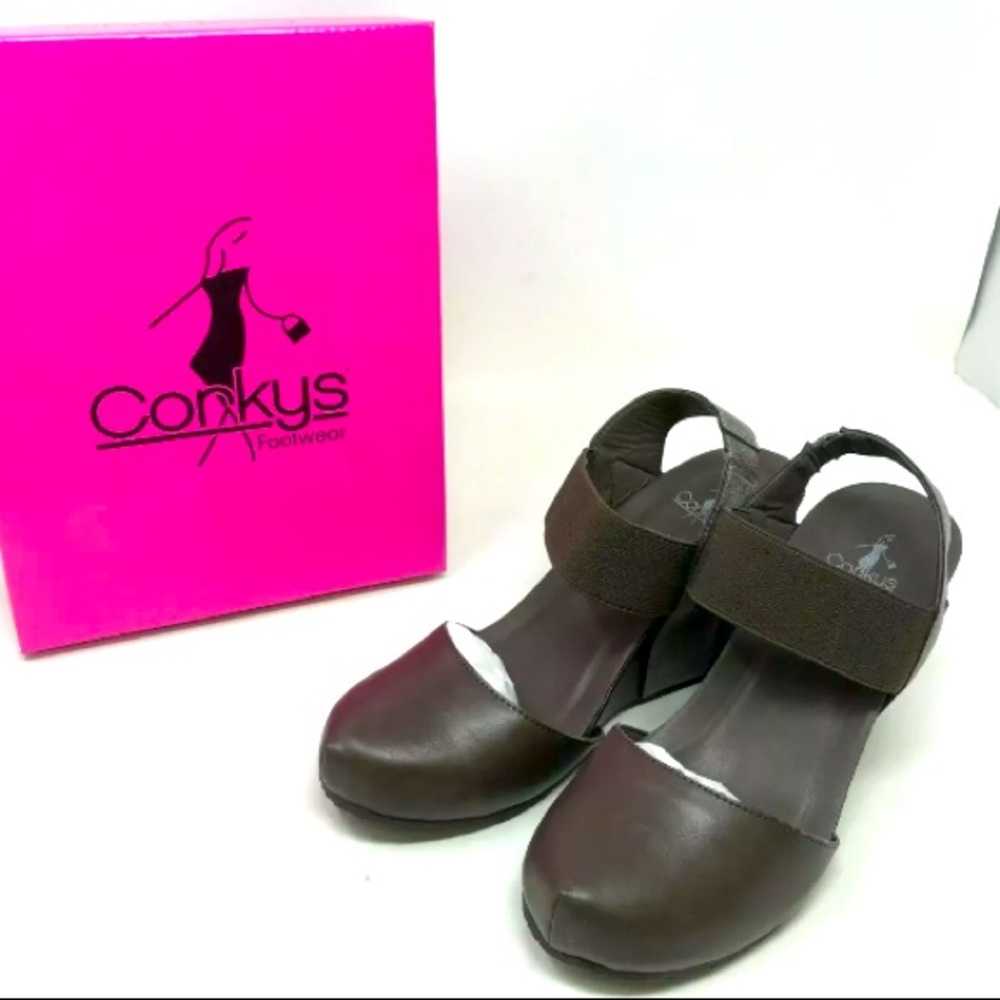 Womens Corkys (40-3226) Timeout Chocolate wedge shoes (W20-21)